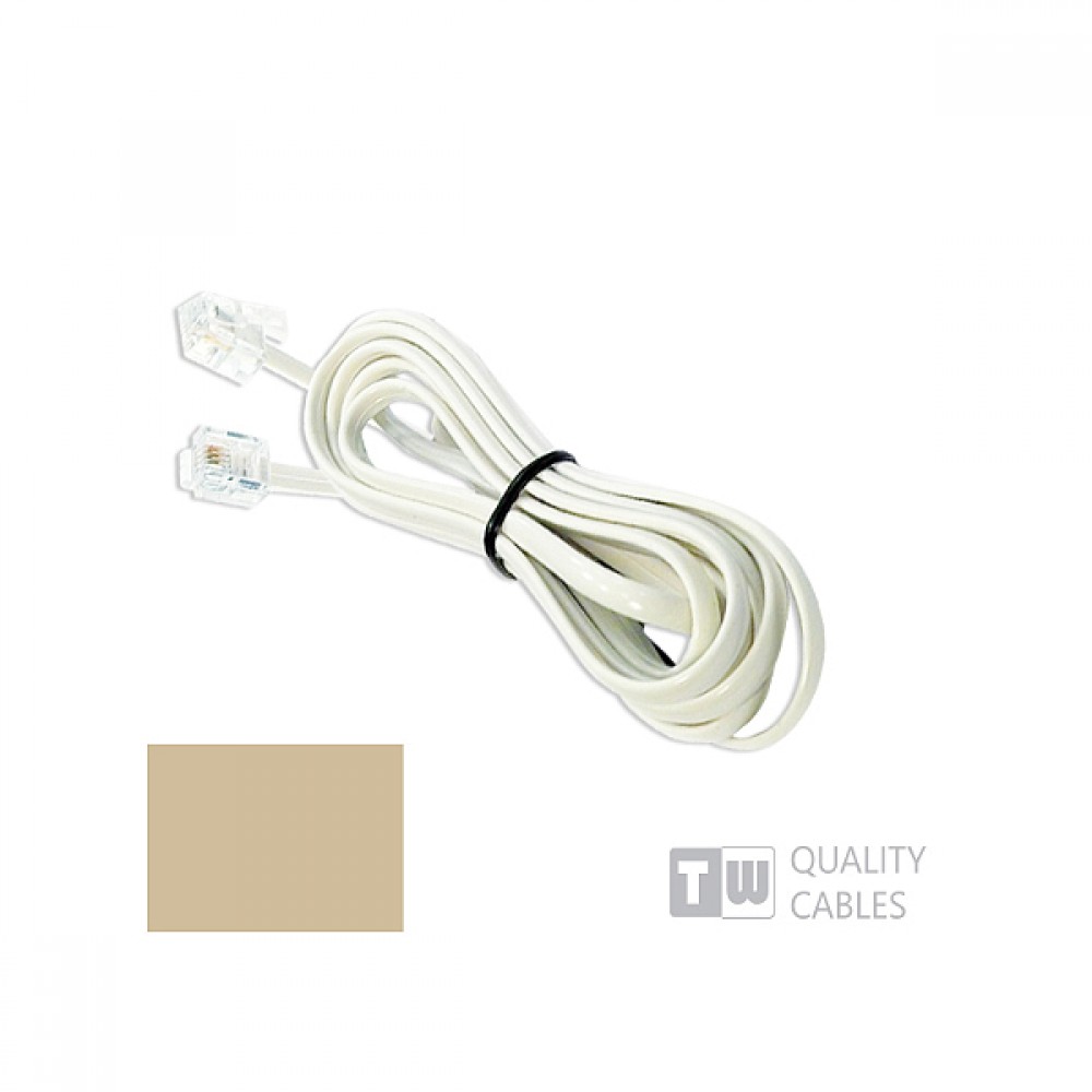  Καλώδιο 3M Μπεζ σύνδεσης Rj11 6p4c